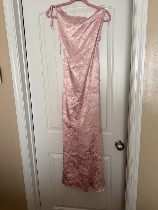 Pink satin dress Size XS - Image 2