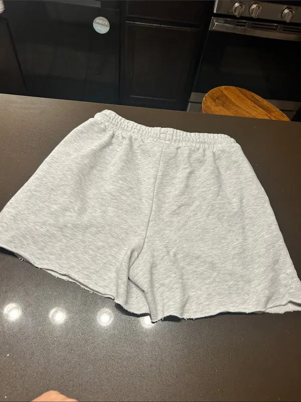 H&M Light Heather Gray Athletic Drawstring Shorts - Image 5