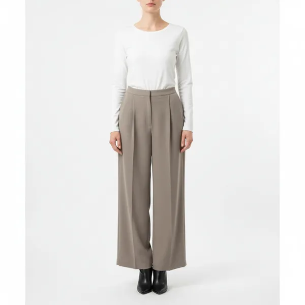Emanuel Ungaro Vintage Gray-Taupe Straight Leg Trouser Pants 6 - Image 9