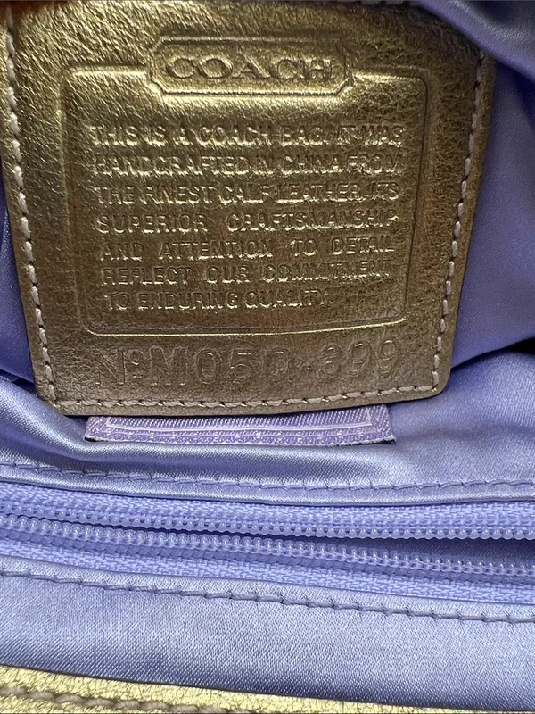 Vintage Coach Soho Shoulder Bag Swarovski Crystals Gold RARE Limited Edition Y2K - Image 9