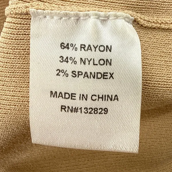 Michael Costello x REVOLVE Beige Tan Cut Out Oversized Cropped Sweater XS Top - Image 8