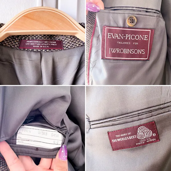 Evan Picone VINTAGE Wool Oversized Blazer - Image 10
