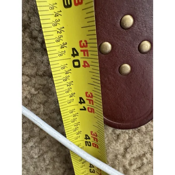 Fossil women's Brown Braided leather Belt Size M - Image 7
