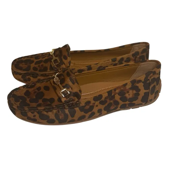 Comfort Est 1946 Aramis Leopard Print Slip On Driving Loafers Size 9M Casual - Image 6