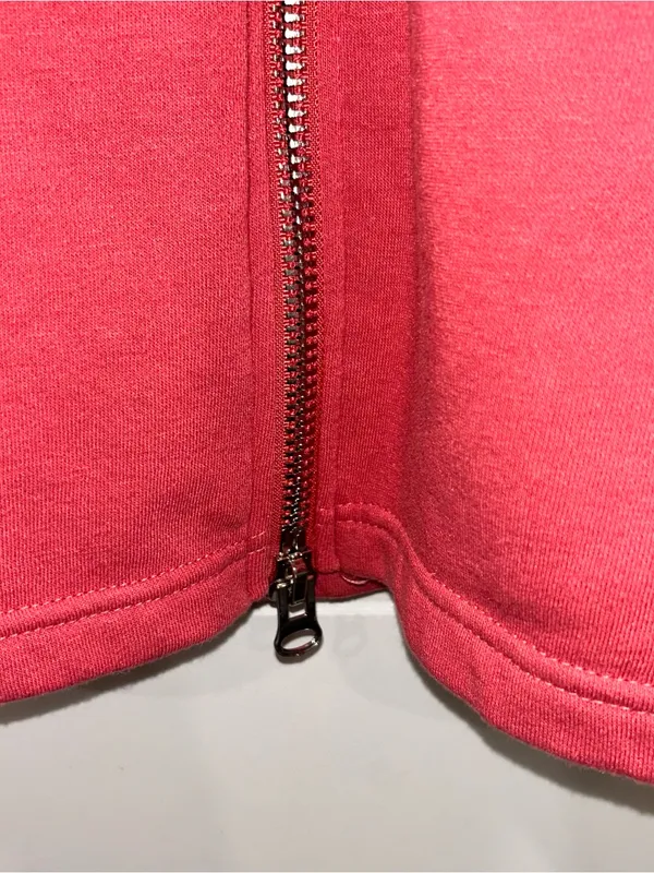 Zenana Outfitters Coral Full-Zip Hooded Long Sweatshirt Women’s M/L - Image 4