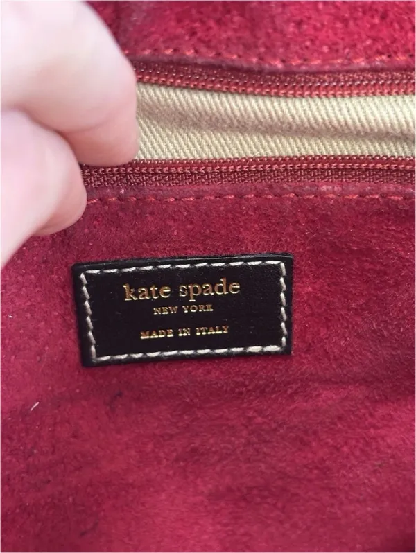 kate spade Vintage Y2K Made in Italy Black and White Plaid Wool Tweed Bag. - Image 5