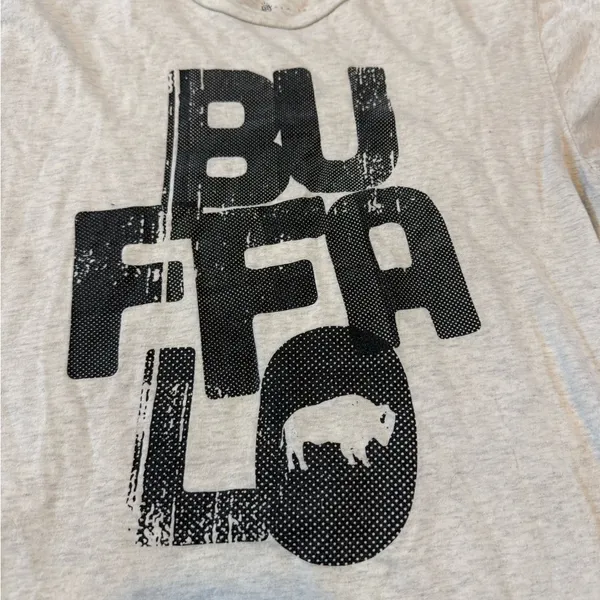 Buffalo Cream Short Sleeve Tee Gray - Image 2