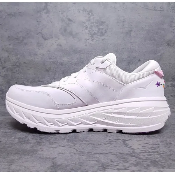 Hoka Bondi L "Vibrant Bloom" – White/Floral Embroidery – New (No Box) - Image 5