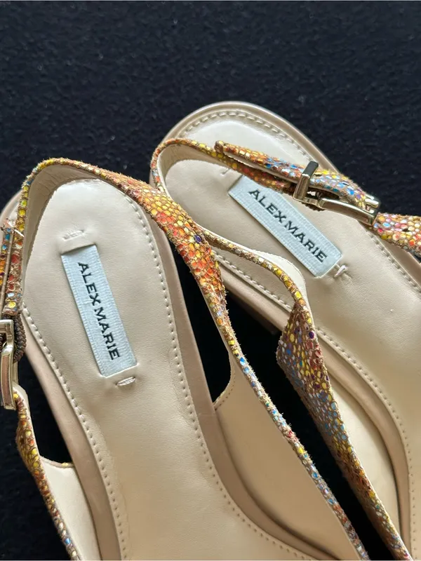 Alex Marie “Charlyn” Sling back block heels - Image 8