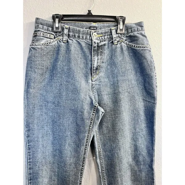 Jones New York Sport Flare Boot Cut Jeans Women 28” Waist Denim Pants Stretch‎ - Image 2