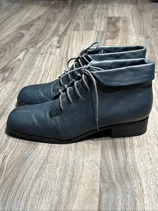 St. John's Bay Women's Lace-Up Ankle Boots in Teal-Blue - Image 13