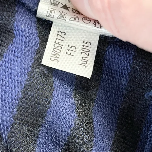 Smartwool Womens Merino Wool‎ Cowl Neck Pullover Size XS Striped Gorpcore Indie - Image 10