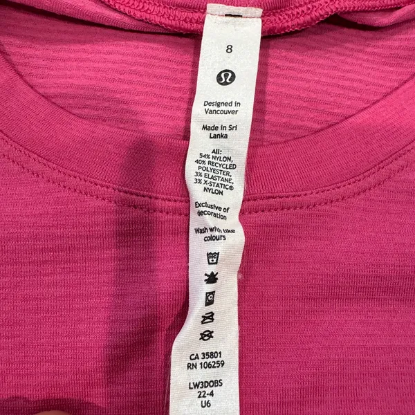 Lululemon Swiftly Tech Long Sleeve Shirt 2.0 *Race Length Sonic Pink - Image 3
