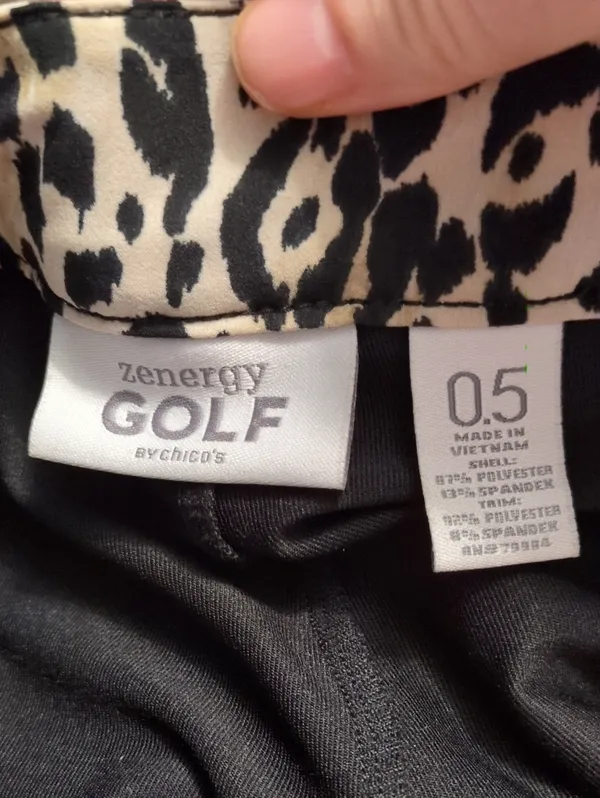 Zenergy By Chicos Cheetah Print Golf Skort Size 0.5 (S/6) - Image 6