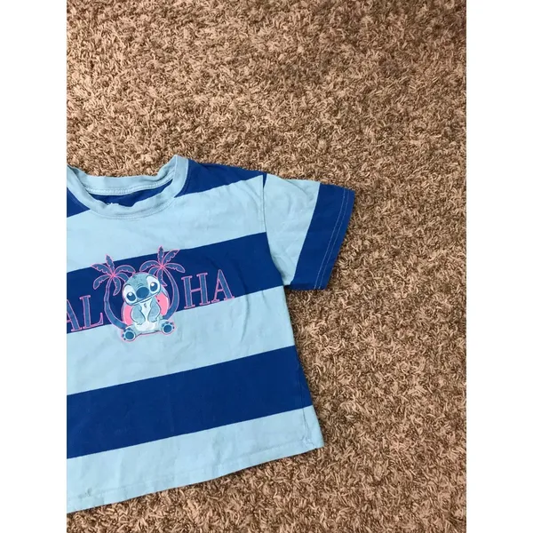 Stitch Aloha striped graphic t-shirt - Image 7