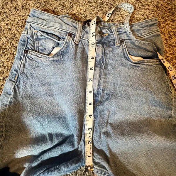 BDG Urban‎ Outfitters High Rise Skinny Jean Light Wash Distressed Hem Size 26 - Image 4