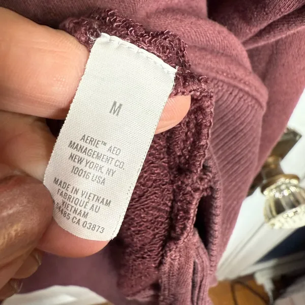 Aerie Mock Cowl Turtleneck Oversized Long-sleeve Sweatshirt Top W1815 Sz M - Image 5