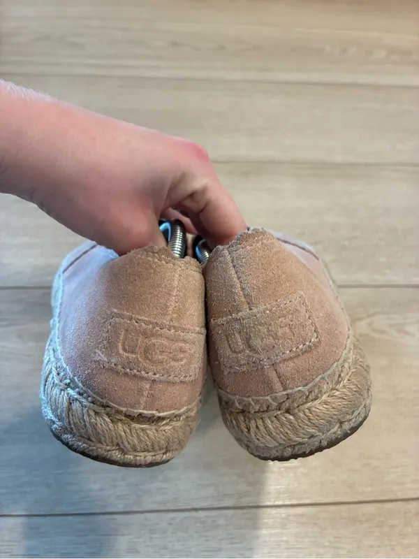 Ugg Women’s Heidi Perforated Espadrille Loafer Suede Pink Size 10 - Image 6