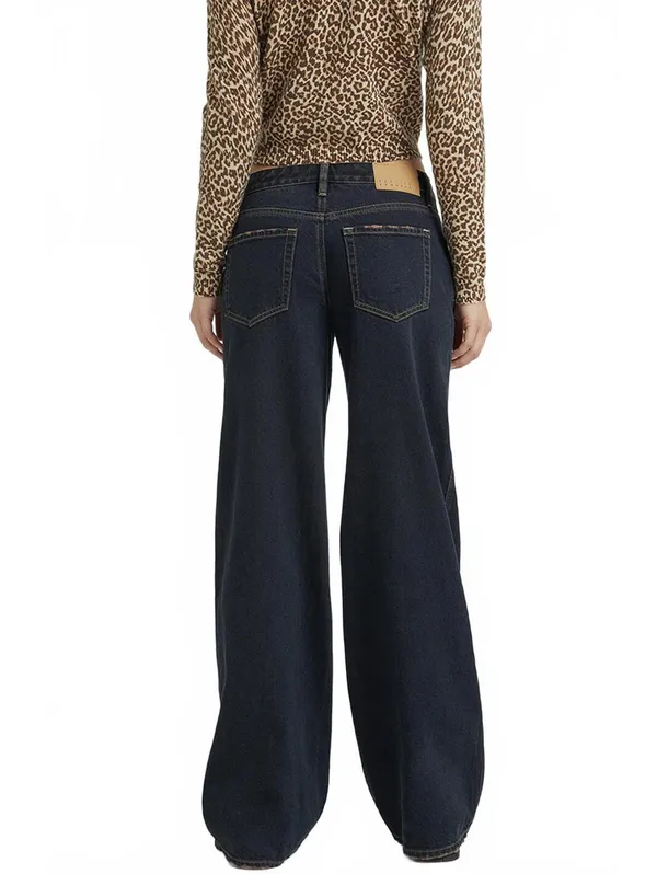 Pacsun Short Casey Low Rise Baggy Jeans Dark Indigo NWT Marli Size 31 Short - Image 3