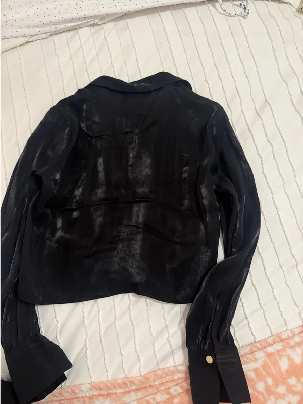 Nine West Black Button Shirt - Image 4