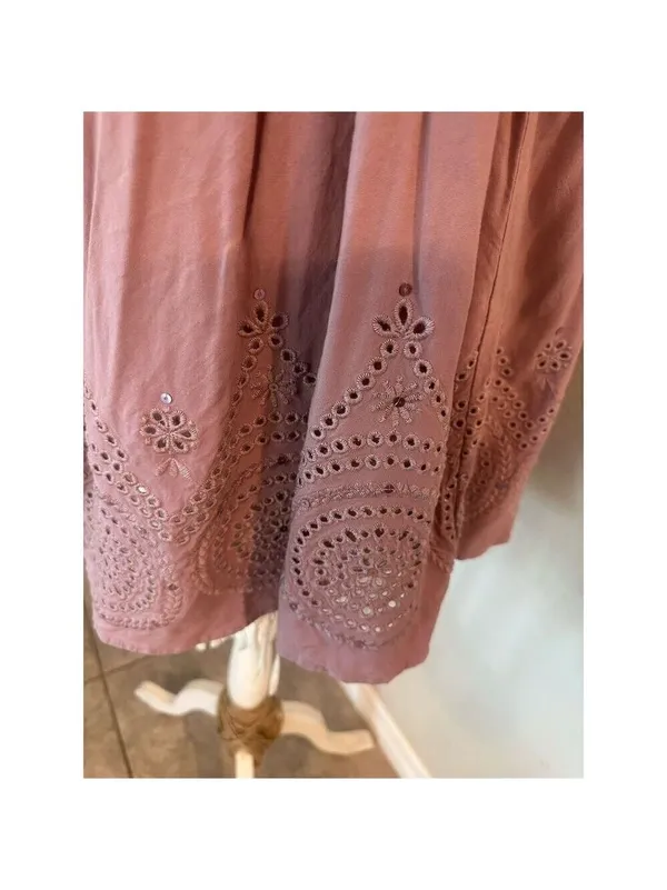 Torrid Women's Plus Size 5 Purple Eyelet Cold Shoulder Blouse - Image 10