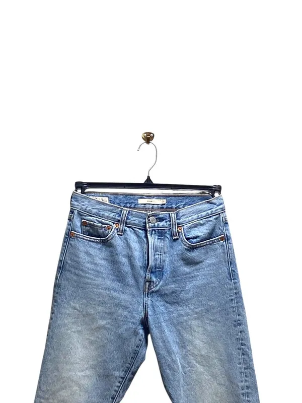 Levi’s Premium Denim Wedgie Jeans Blue Size 26 Straight Leg Minimalist Preppy - Image 9