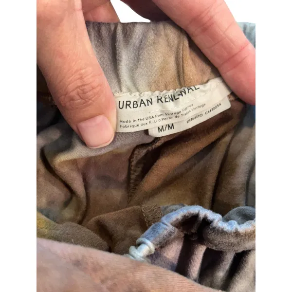 Urban Renewal Urban Outfitters Tie Dye Flare Pants Brown Grey High Rise Size M - Image 3