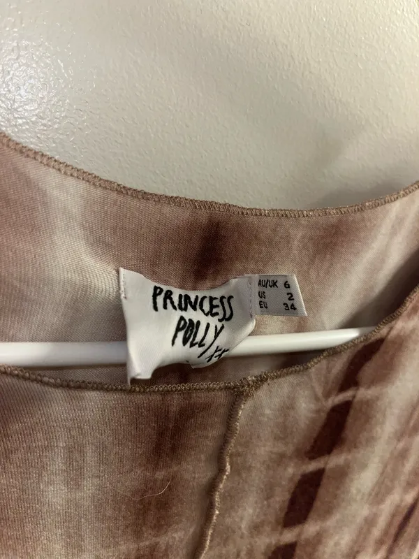 Princess Polly Brown Tie Dye Dress - Image 2