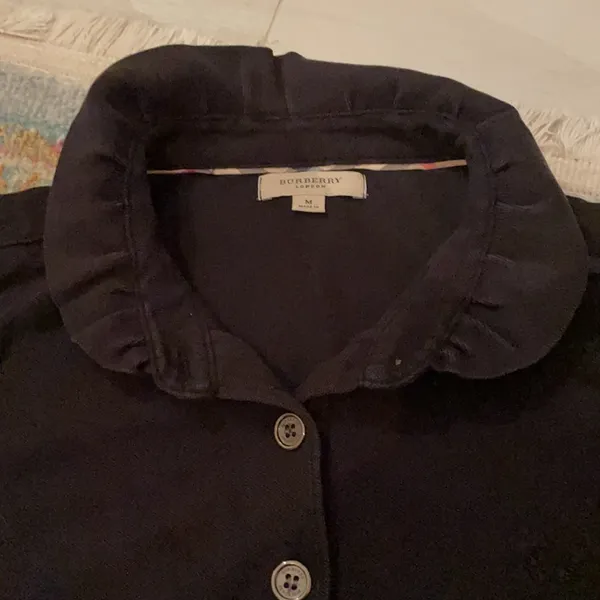 COPY - Burberry black polo with great details - Image 3