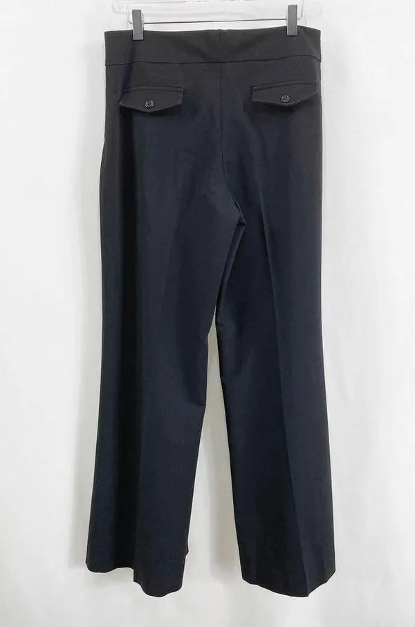 CACHE Vintage 90s Black Wide Leg Dress Pant Trouser Slacks - Image 4