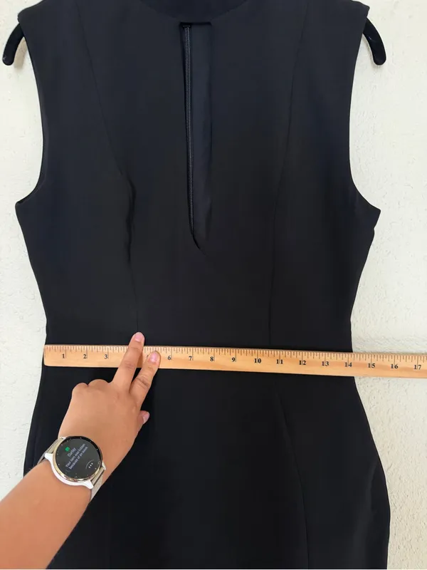 House of CB Raphaella Black Keyhole Sheer Maxi Dress Size M NWOT - Image 11