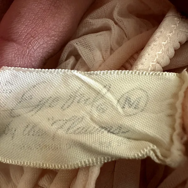 Vintage Eyeful By The Flaums Peignoir Nightgown Maxi 60s Floral Lace Cami Pink M - Image 3