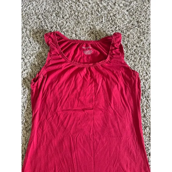 Merona Women's Red Tank‎ Top Size Small - Image 2
