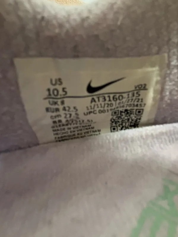 Nike Metcon Women’s White, Green And Lavender Trainers Size 10.5US - Image 4