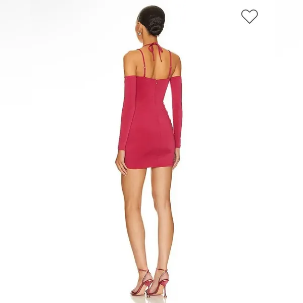 New!‎ Lovers and Friends Tigre Mini Dress In Red Sz Small $178 - Image 3