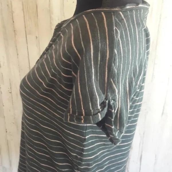 Madewell Turntable Split Neck Tee Oakland Stripe v6x - Image 5