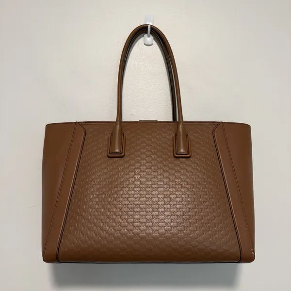 Michael Kors‎ Brown Leather Kali Shoulder Tote Bag Purse - Image 4