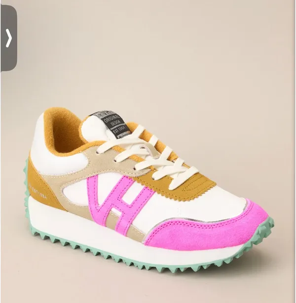 Vintage Havana Women’s Cosmic Sneaker Mustard & Pink Retro Chunky Size 9 - Image 2