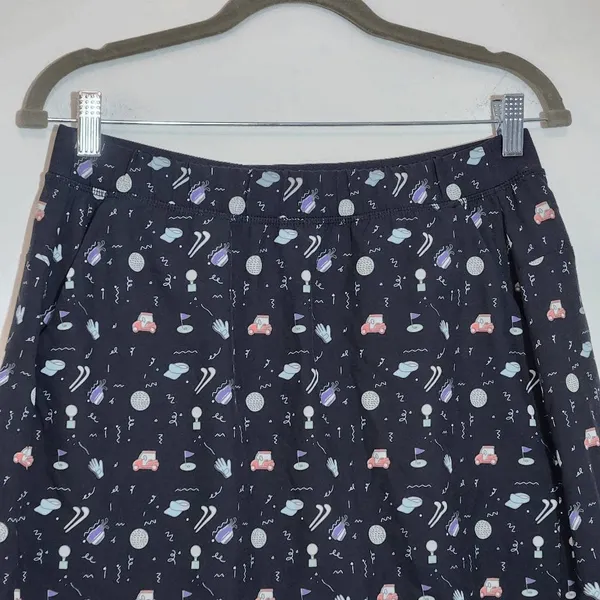 Kyodan Black Golf Skirt Size Medium Golf Print Skirt - Image 2