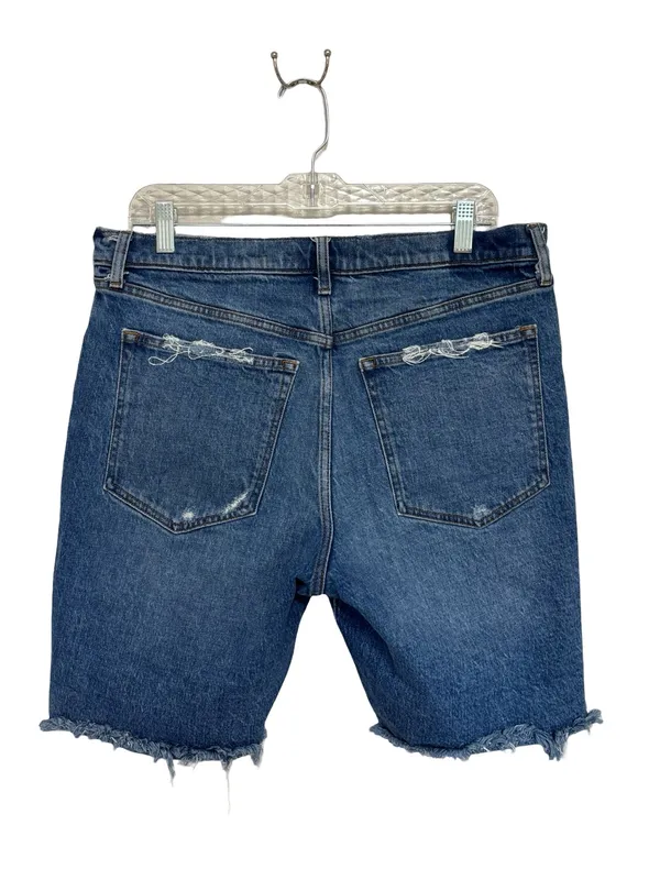 Abercrombie Women’s High Rise 9” Denim Cutoff Shorts - Size 32/14 - Image 2