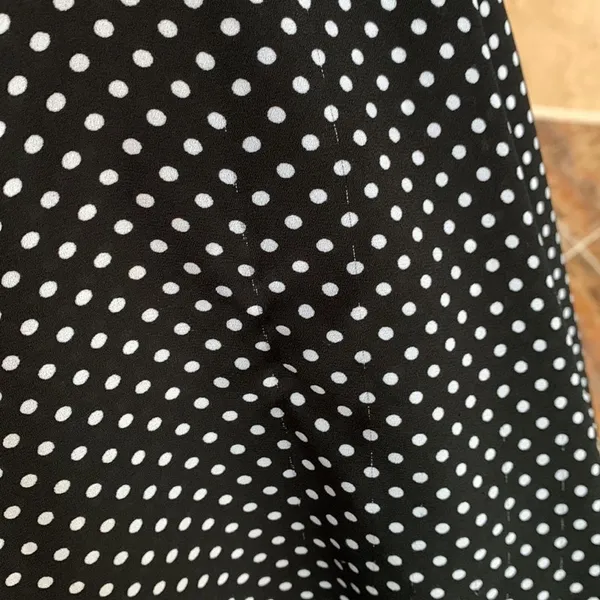 Philosophy Black and White Polka Dot Sleeveless Tank Top Semi Sheer Size S - Image 9