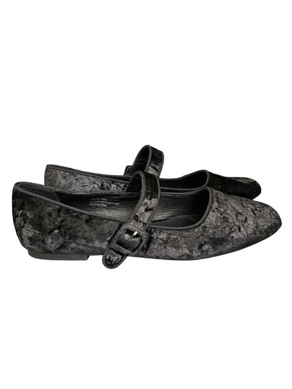 C Comfort Est 1946 Velvet Mary Jane Ballet Flats in Black - Image 11
