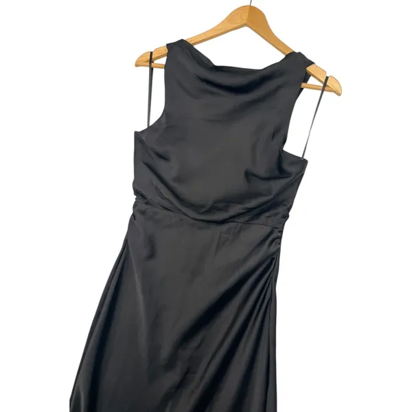 New Hello Molly Dress Womens Medium Black Maxi Evening Formal Elegant Prom Sexy - Image 6
