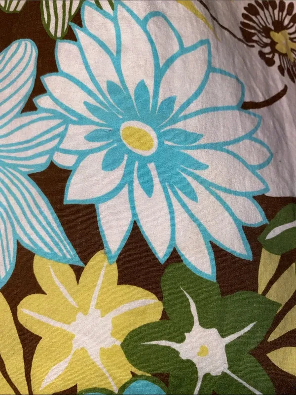 F.L.P. Halter mini bold floral print sundress backless multi colored Y2K size 14 - Image 4