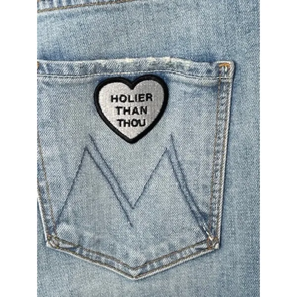 MOTHER Superior Hustler Ankle Holier Than You Patch Flare Jeans 31 - Image 5