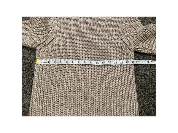 Brave Soul Chunky Knit Sweater Beige Women's Small - Image 6