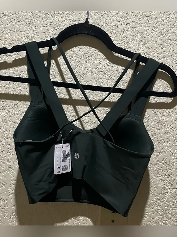 Lululemon NWT Like A Cloud Longline Bra Forest Green Size 6 D/DD - Image 6
