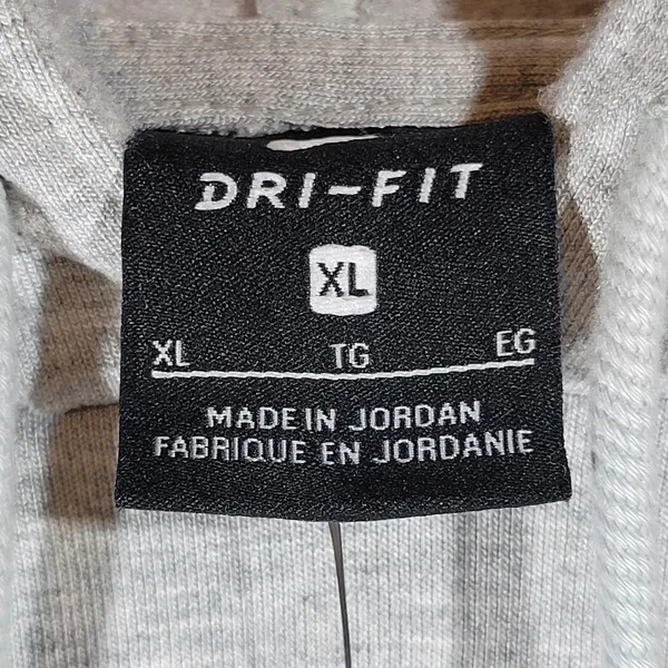 Nike Yoga‎ Women's Dri-Fit Gray Cropped Hoodie Sweatshirt Training XL - Image 9