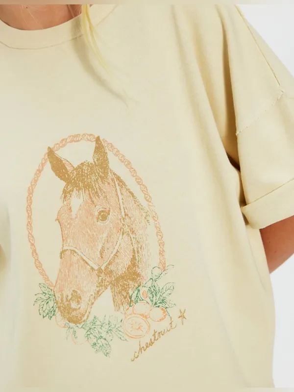 NWT Free People We The Free Farm Friends Tee - horse combo sand - Medium - Image 5