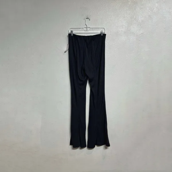 Anthropologie Maeve Black Ribbed Flare Leggings Sz M NWT - Image 10